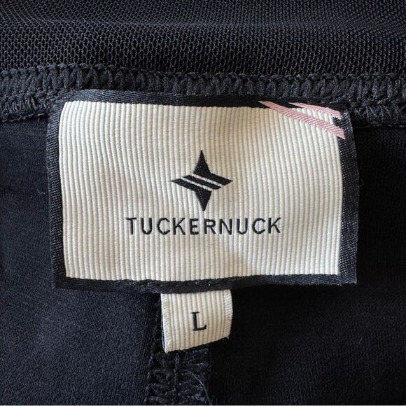 Tuckernuck Black Faux Vegan Leather Pull On Stretch Edgy Leggings Size L - Picture 13 of 14